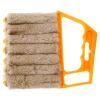 7 Teeth Shutter Cleaner Brush Venetian Blind Cleaner Window Removable Washable Dust Collector Microfiber Cleaning Cloth Tools for Window Shutters Air Conditioner Awnings Siding Car Fan view 1