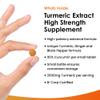 Turmeric Tablets with Black Pepper & Ginger - Curcumin - 180 Turmeric and Black Pepper Tablets (3 Month) High Strength Active Turmeric Supplements Not Capsules, by New Leaf view 2