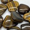 VIE Naturals Small Crystal Heart, 2-3cm, Tiger Eye view 3