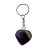 VIE Naturals Crystal Heart Keychain, 10x3cm, Amethyst view 2