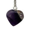 VIE Naturals Crystal Heart Keychain, 10x3cm, Amethyst view 3