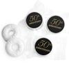 324ct Golden 50th Anniversary Stickers for Chocolate Kisses, DIY Anniversary Party Decorations and Candy Party Favors - Candy Not Included - Stickers Only view 2
