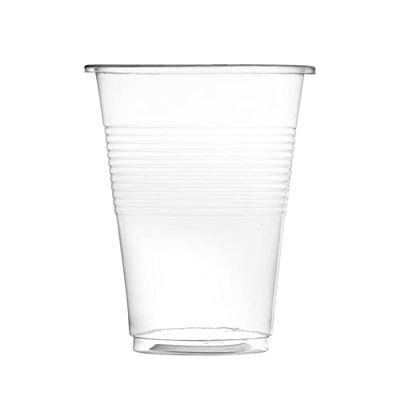 K & C Disposable Medium Weight 9 Oz Plasic Clear Drinking Cups
