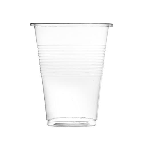 K & C Disposable Medium Weight 9 Oz Plasic Clear Drinking Cups