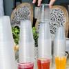 K & C Disposable Medium Weight 9 Oz Plasic Clear Drinking Cups view 3