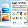 Best Naturals L-Lysine 500 mg 250 Tablets (250 Count (Pack of 3)) view 2