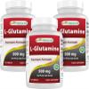 Best Naturals L-Glutamine 500mg, 250 Tablets (250 Count (Pack of 3)) view 1