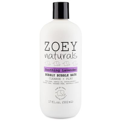 Zoey Naturals - Soothing Lavender Bubble Bath for Kids & Babies, Tear-Free Moisturizing Toddler Soap with Aloe & Avocado Oil for Calm Experience - Made in USA, 17 oz