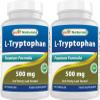 Best Naturals L-Tryptophan 500 mg 120 Capsules (120 Count (Pack of 2)) view 1
