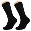 AWS/American Made Black Diabetic Crew Socks for Men Loose Fit Socks with Non Binding Top 3 Pairs (Socks Size 13-15) view 4
