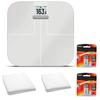 Garmin Index S2, Smart Scale with Wireless Connectivity, Measure Body Fat, Muscle, Bone Mass, Body Water and More-White with Accessories (010-02294-03) view 1