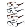 4-pack Men's Matte Finish Computer Readers - Blue Light Blocking Scratch Resistant Reading Glasses (Classic Matte, 0.0) view 1