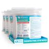 Wipex Disinfecting Surface Wipes - EPA Registered Gym Equipment Cleaner Refills, Safely Kill Germs in 15 Seconds, 800ct Gym Sanitizing Wipes for Wall, Free Standing dispensers, Pack of 4 (3200 Wipes)