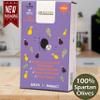 Pack of 4 Kalamon Olives in Vacuum Pack, Kalamata Olives with Greek Oregano and Red Wine Vinegar, Freshly Sealed Olives Kalamata with Extra Virgin Oil 4X200g view 2