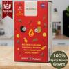 Pack of 4 Spicy Mixed Olives in Vacuum, Kalamon and Green Olives with Red Pepper Flakes, Freshly Sealed Olives with Extra Virgin Oil 4X200g view 2