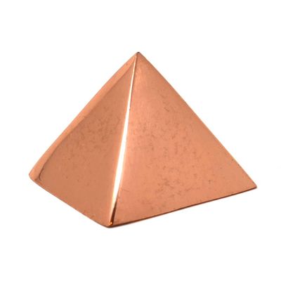 MyDeal Products Solid Copper Pyramid 1.25in Giza Shaped for Meditation, Body Healing, Reiki Balancing Chakras, Crystal Recharging, Focused Energy