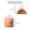 MyDeal Products Solid Copper Pyramid 1.25in Giza Shaped for Meditation, Body Healing, Reiki Balancing Chakras, Crystal Recharging, Focused Energy view 3