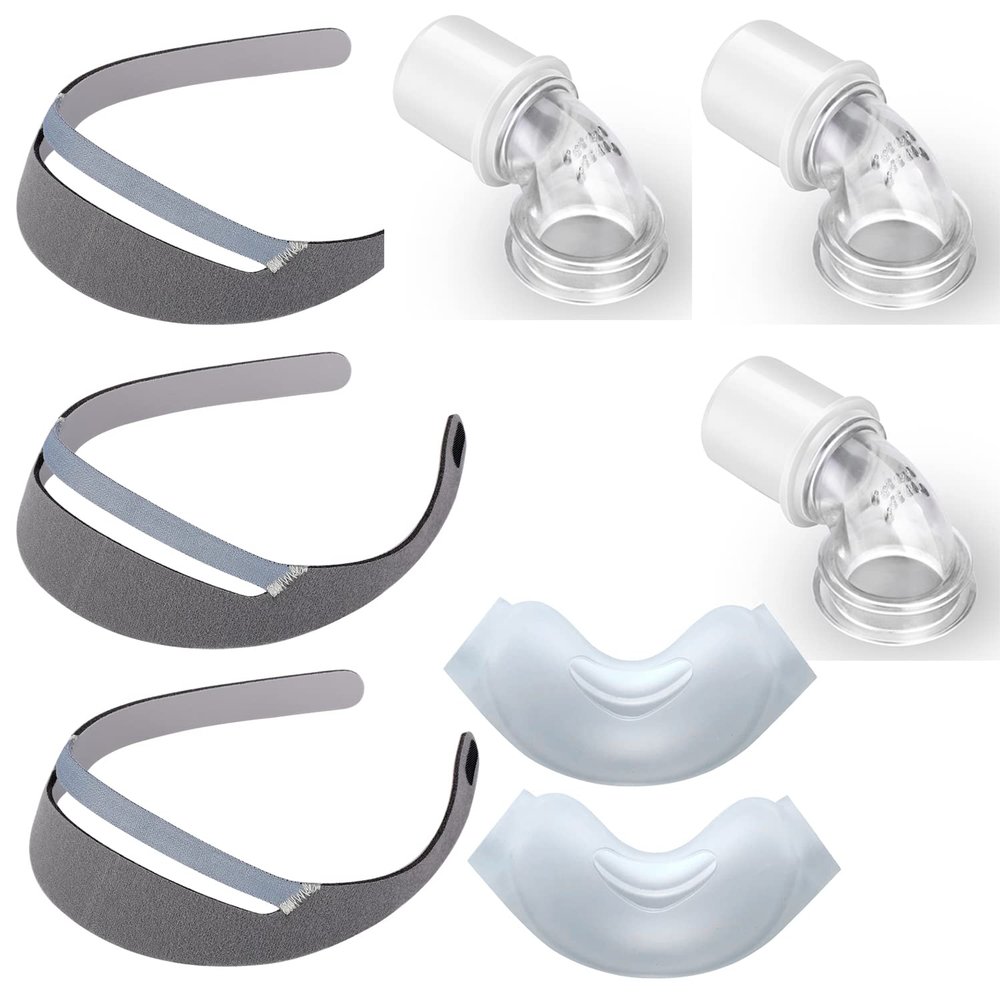 Cotasa CPAP Replacement Kit for CPAP Users, M Size Nasal Cushion Kit for PR DreamWear (8 PCS), Grey and Clear, STNADATD