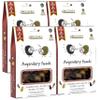 Pack of 4 Mixed Olives in Vacuum with Special Box, Green Olives in Lemon juice, Kalamon Olives with Savory Greek Oregano and Lemon juice, Freshly Sealed Olives with Extra Virgin Oil 4X200g view 1