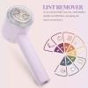 Beaupretty Electric Lint Remover Portable Hairball Shaver for Clothes Furniture USB Rechargeable Defuzzer Six- Design Convenient Sweater Sofa Fuzz Remover Compact Lightweight for Travel view 4