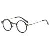 Transition Sunglasses Photochromic Bifocal Reading Glasses Women Men Round Reading Glasses Fashion small frame Reduce Glare (375 magnification, black) view 4