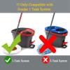 4 Pack Spin Mop Refill Replacement Head Compatible with Ocedar EasyWring Spinning Mop - Microfiber Mop Replace Heads view 2