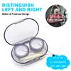 Modixun 8 Pack Clear Contact Lens Case with Inserter/Remover & Tweezer, 4 Colors Leak-Proof Bulk Contact Cases with Box, Lenses Holder Kit with L/R Mark, Style B view 2