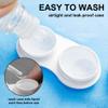 Modixun 8 Pack Clear Contact Lens Case with Inserter/Remover & Tweezer, 4 Colors Leak-Proof Bulk Contact Cases with Box, Lenses Holder Kit with L/R Mark, Style B view 4