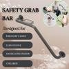 Bathroom Grab Bar & Soap Dish for Tub Shower Safety/304 Stainless/Right Hand/Oil Rubbed Bronze/24" x 16" view 2