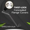 Bathroom Grab Bar & Soap Dish for Tub Shower Safety/304 Stainless/Right Hand/Oil Rubbed Bronze/24" x 16" view 4