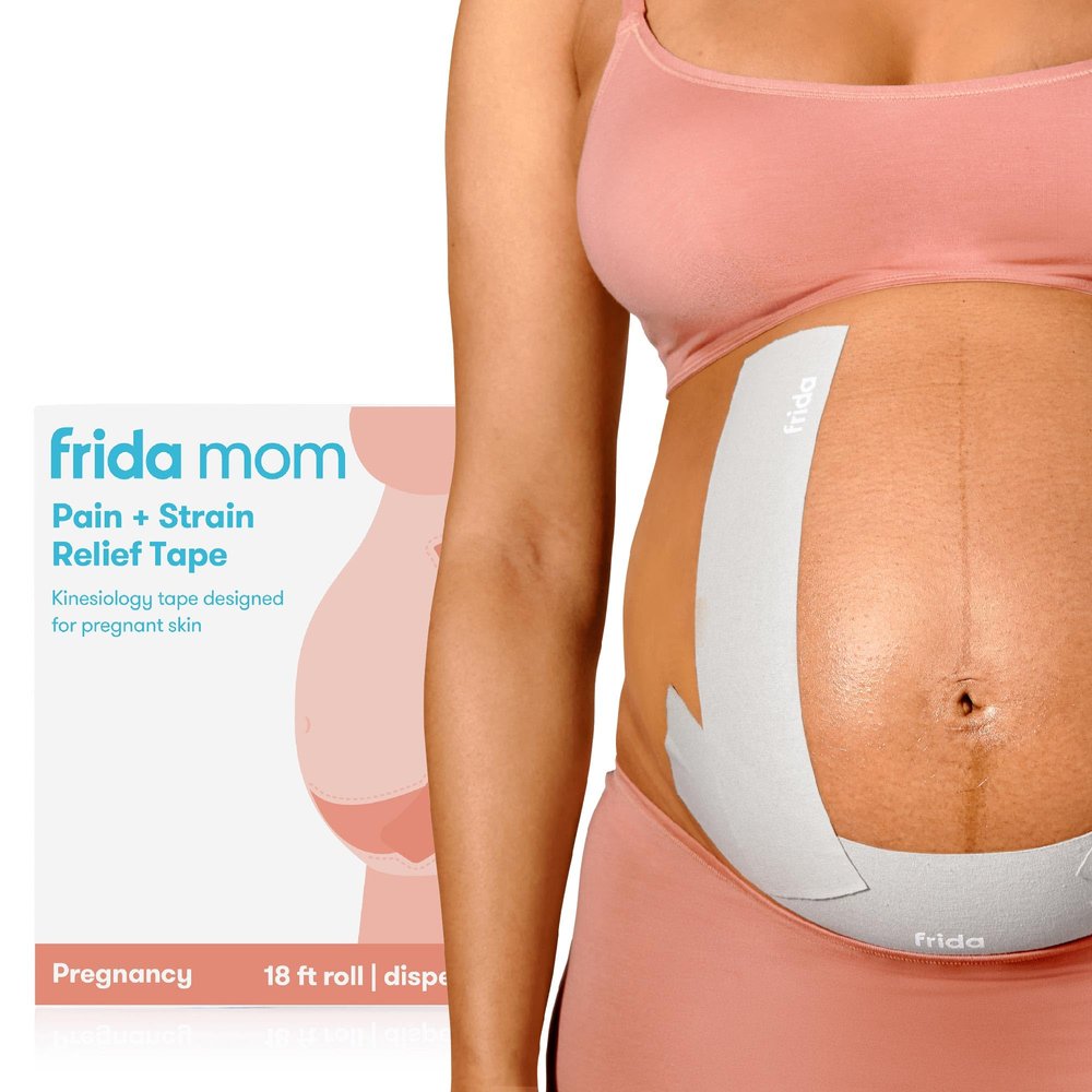 Frida Mom Kinesiology Tape for Pregnancy Belly Support, Pain Relief Pregnancy Tape, Pregnancy Must Haves, 18ft Roll