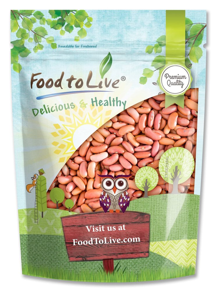 Food to Live Light Red Kidney Beans, 1.5 Pounds  Whole Dried Beans, Raw, Sproutable, Vegan, Bulk. Rich in Fiber, Potassium, Plant-Based Protein. Perfect for Chili, Soups, Casseroles. Made in USA