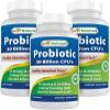Best Naturals Probiotic 10 Strains 30 Billion Shelf Stable 120 Veggie Caps (120 Count (Pack of 3)) view 1