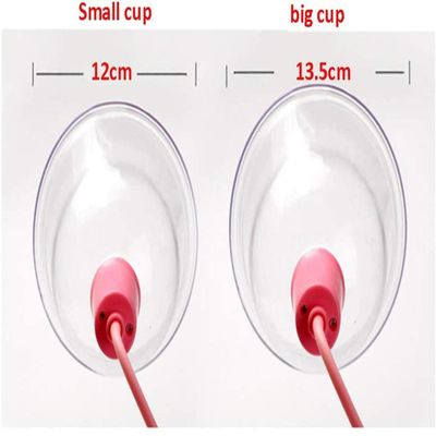 MDSD Electric Breast Massager - Lady Enhancement Enlargement Chest Massage Heating Therapy - Vacuum Pump Cup Breast Massager Tool Double cup12cm,13.5cm,Double Cup,13.5cm-13.5cm,Single Cup