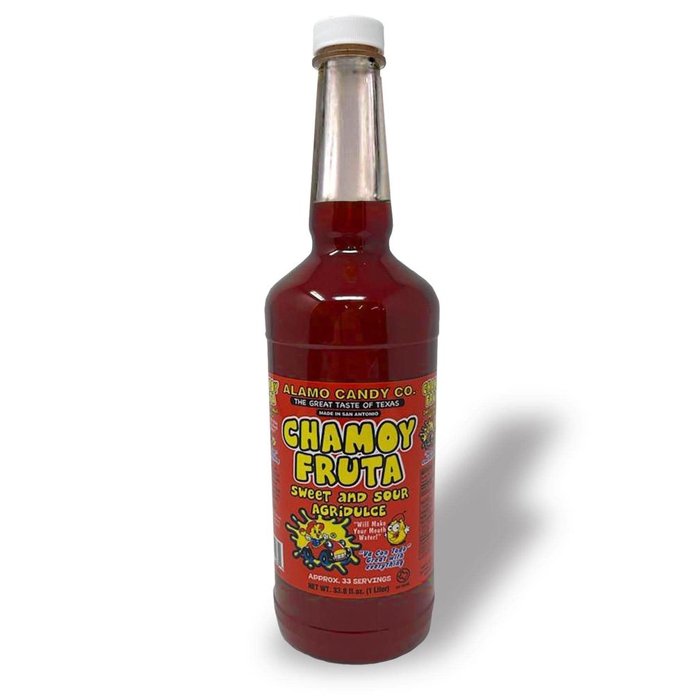 Alamo Candy Co. Chamoy Fruta Sweet and Sour Agridulce Sauce, 33.8 Ounces - Chamoy Rim Dip - Chamoy Candy - Chamoy Sauce for Fruit - Chamoy Paste - Chamoy Rim Paste - Mexican Candy 1/4*1/8 inch hank
