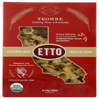Etto Organic Trombe Pasta, 454 Gr