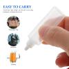 Healifty 25-Pack Mini Liquid Bottles 0.39 Oz Leak-Proof Contact Lens Care Solution Bottles with Screw Caps Portable Travel Eye Drop Containers view 3