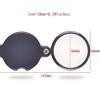 JF-Xuan Magnifying Glass Glass Glass - Multifunctional Portable Folding Magnifier HD Elderly Reading Newspaper Handheld Magnifier Elementary School Child Pocket Microscope Magnifier Compatible with R view 2