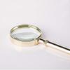 JF-Xuan Magnifying Glass Copper 18K Imitation Gold High-Grade Magnifying Glass 20 Times Old Reading Children's Magnifying Glass view 3