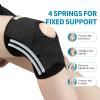 Galvaran Knee Brace with Side Stabilizers for Meniscal Tear Knee Pain ACL MCL Arthritis Injuries Recovery, Breathable Adjustable Knee Support for Men and Women view 2