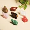 ZHDECOR 1.5" Turtle Crystal Statue Sculpture Stone Healing Crystal Reiki Pocket Tortoise Gemstone Figurines for Desk Decor, Reiki Healing,Tiger'sEye view 4