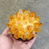 Natural Citrine Phantom Quartz Crystal Mineral Amethsyt Cluster Healing Decoration Specimen + Wood Base (300-400g, Citrine Phantom Cluster) view 2
