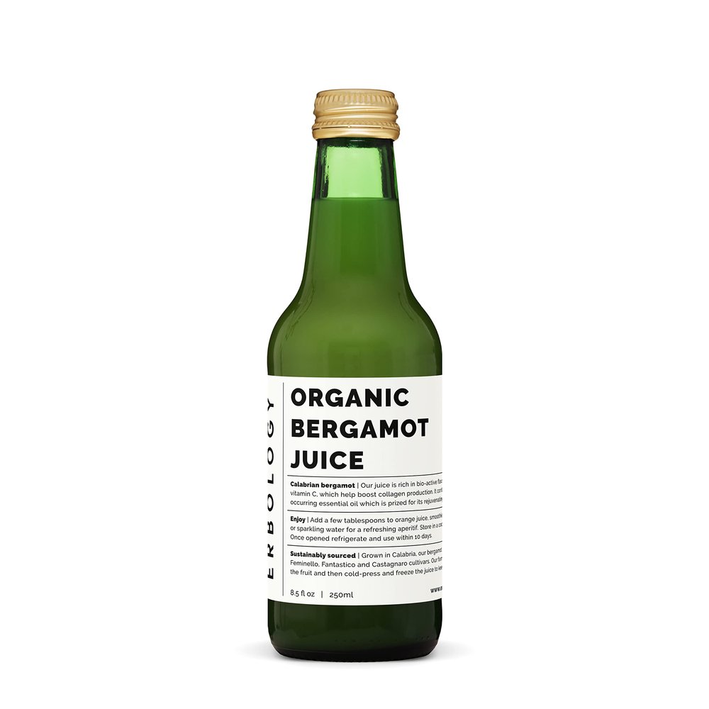 100% Organic Bergamot Juice 250ml (Box of 12) - Supports Collagen Production - Rich in Bioactive Flavonoids - Straight from Farm in Italy - Undiluted - No Added Sugar - Non-GMO