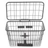 01 02 015 Scooter Basket, Folding Storage Basket for Electric Mobility Scooters and Power Wheelchairs, Black Iron, Frame Mount, 5 kg Capacity, 27x20x20 cm view 1