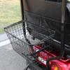 01 02 015 Scooter Basket, Folding Storage Basket for Electric Mobility Scooters and Power Wheelchairs, Black Iron, Frame Mount, 5 kg Capacity, 27x20x20 cm view 2
