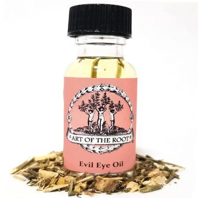 Evil Eye Oil by Art of the Root | Handmade with Herbs & Essential Oils | Conjure, Wiccan, Pagan, Magick | Negative Energy, Psychic Attacks & Protection Rituals