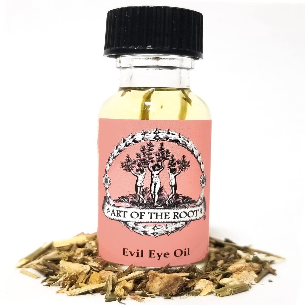 Evil Eye Oil by Art of the Root | Handmade with Herbs & Essential Oils | Conjure, Wiccan, Pagan, Magick | Negative Energy, Psychic Attacks & Protection Rituals
