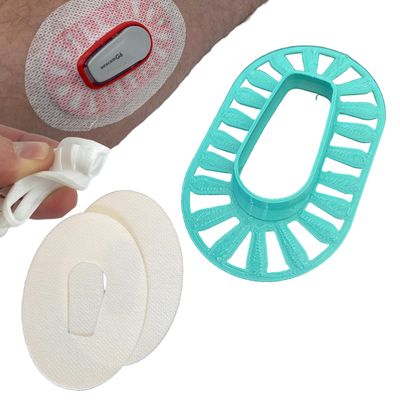 Dexcom G6 Grip Shield by Deck My Diabetes- The Ultimate Bump Protection. Flexible and Reusable Armor for Dexcom Users. (Aqua)