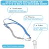 Replacement Set for P10 Series, Includes Headgear, Frame, Tube, Clips in One Pack, Snug Fit & Durable Replacement view 2