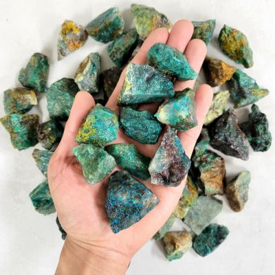 1/2 LB Rough Chrysocolla Crystals Bulk Raw Gemstones - Healing Crystals